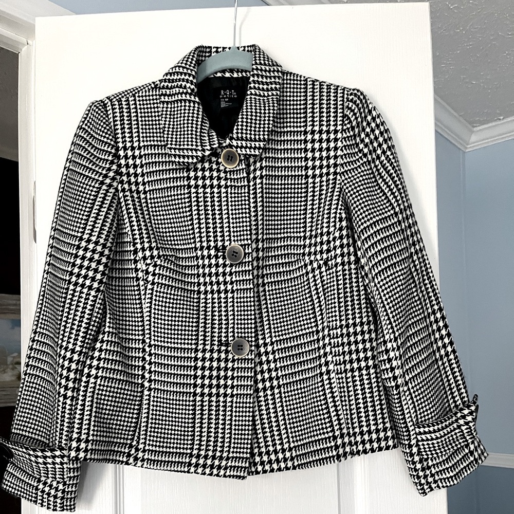 Black and white classic jacket.